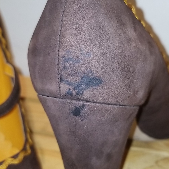 Franco Sarto Chocolate Suede Mary Jane Heel - Picture 6 of 9